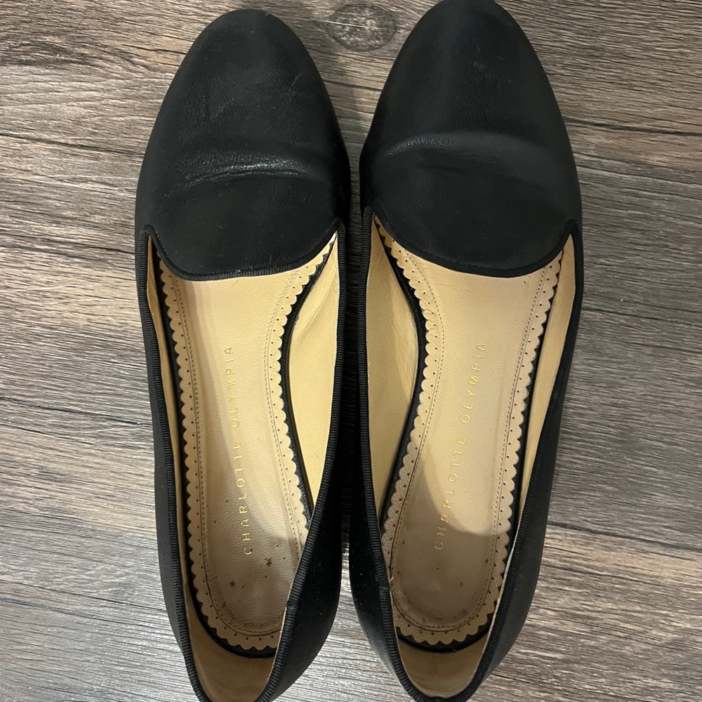 Charlotte Olympia Classic Black Flats